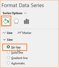 100% Stacked Column Chart with Totals remove line