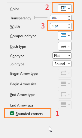 Column Chart with Multiple Series Rounded borders