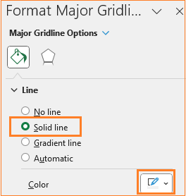 Column Chart to Display Variance with Different Colors change colr to lighter gray