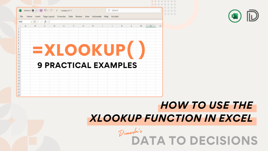 How to use the XLOOKUP function in Excel - 9 practical examples. _ 01